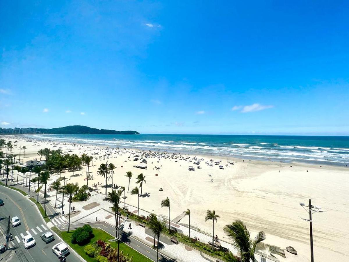 Apartamento Guilhermina De Frente Para O Mar Praia Grande  Eksteriør billede