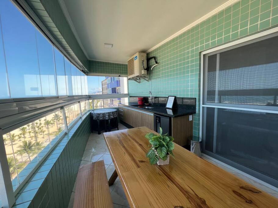 Apartamento Guilhermina De Frente Para O Mar Praia Grande  Eksteriør billede